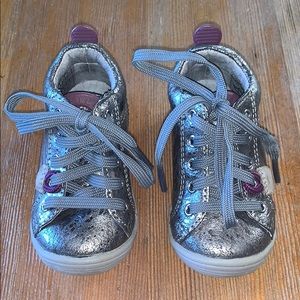 Metallic Lace up Boot Sneakers - Orthopedic Shoes